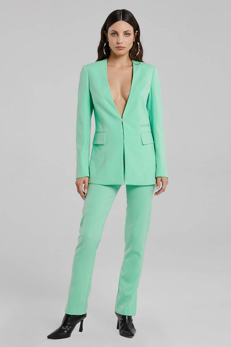 blazer menta verde