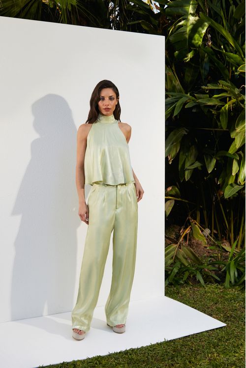 PANTALON GRISEA VERDE
